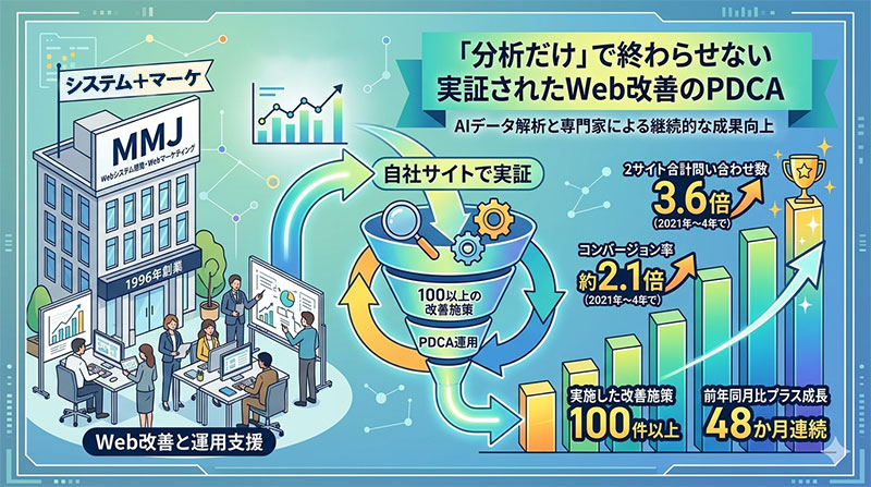 自社サイトで実証してきた改善プロセス